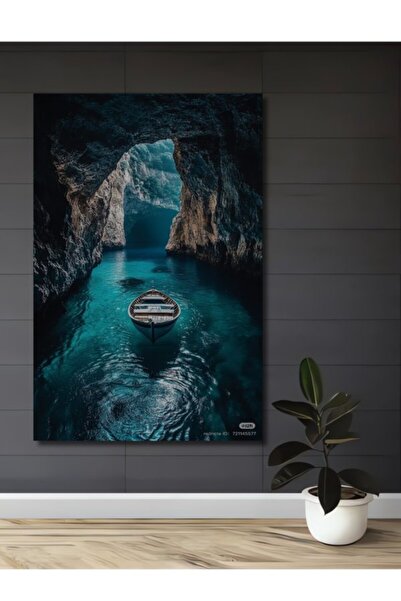 Teona Ahşap Εξερεύνηση Σπηλαίων με Βάρκα Ξύλινο Διακοσμητικό Τραπέζι για Σπίτ...