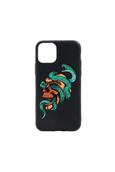 bestcase Θήκη σιλικόνης συμβατή με Apple iPhone 13 Pro, Σχέδιο Νεκροκεφαλή, μ...