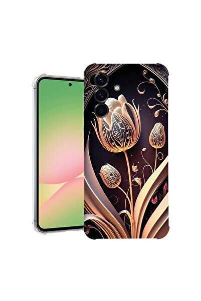 bestcase Θήκη για Samsung Galaxy A36, Αντικραδασμική 1.5MM, Χρυσή Τουλίπα, Πρ...