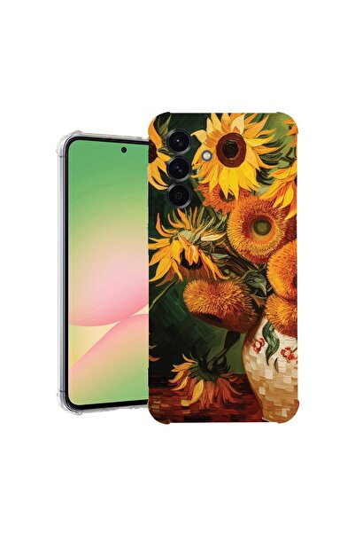 bestcase Θήκη για Samsung Galaxy A56, Αντικραδασμική 1.5MM, Σχέδιο Ηλιοτρόπιο...