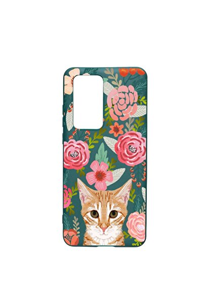 bestcase Husa Silicon Cat and Flowers, compatibila cu Samsung Galaxy A02s, re...