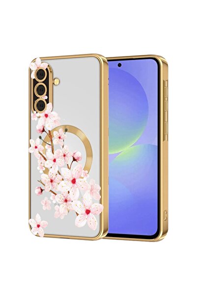 bestcase Πολυτελής Θήκη MagSafe, Συμβατή με Samsung Galaxy S25 Plus, Φλοράλ -...