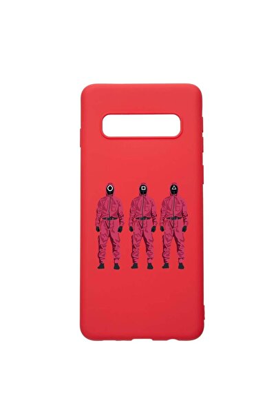 bestcase Θήκη σιλικόνης συμβατή με Samsung Galaxy S10 Plus, Squid Game - Μάσκ...