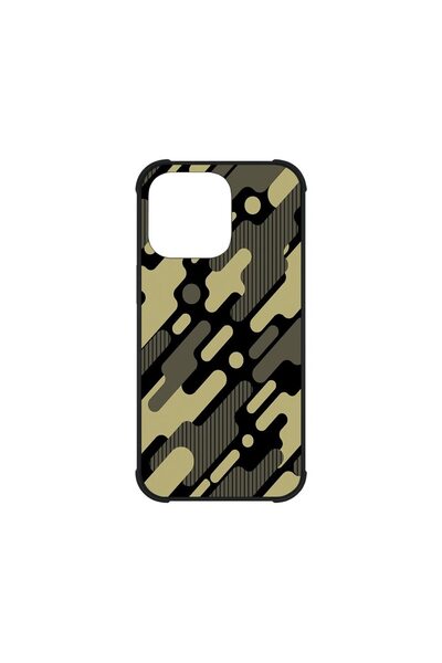 bestcase Θήκη MaxSafe Glassy, Συμβατή με Apple iPhone 13 Pro, Πράσινο Καμουφλ...