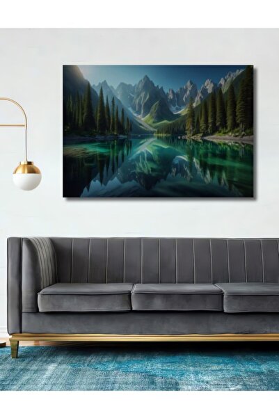 Teona Ahşap Ξύλινο διακοσμητικό τραπέζι με θέα στο Μυστικό Βουνό, Κρυστάλλινη...