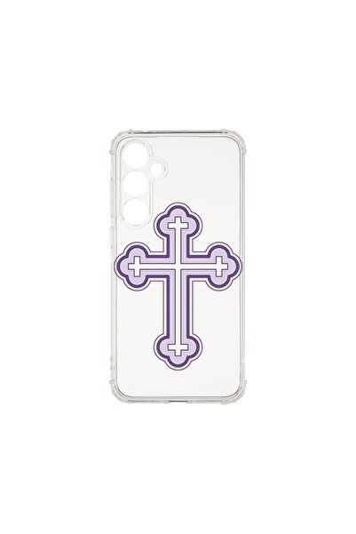 bestcase Θήκη για Samsung Galaxy A16, Αντικραδασμική 1.5MM, Μωβ Σταυρός, Αντο...