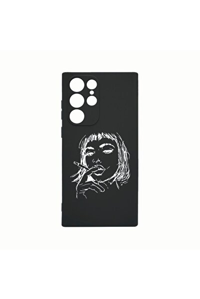 bestcase Husa Silicon, Compatibila cu Samsung Galaxy S22 Ultra, Woman, Rezist...