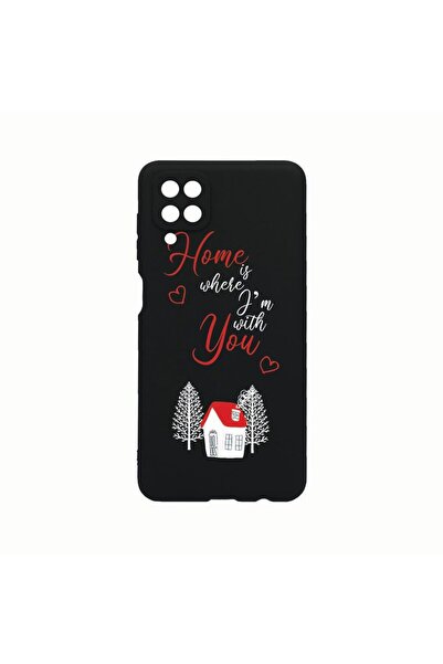 bestcase Θήκη Σιλικόνης, Συμβατή με Samsung Galaxy A12, Σπίτι είναι εκεί που,...