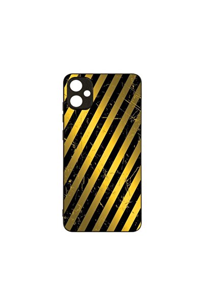 bestcase Θήκη MaxSafe, Συμβατή με Samsung Galaxy A05, Χρυσές Ρίγες, Χρώματα H...