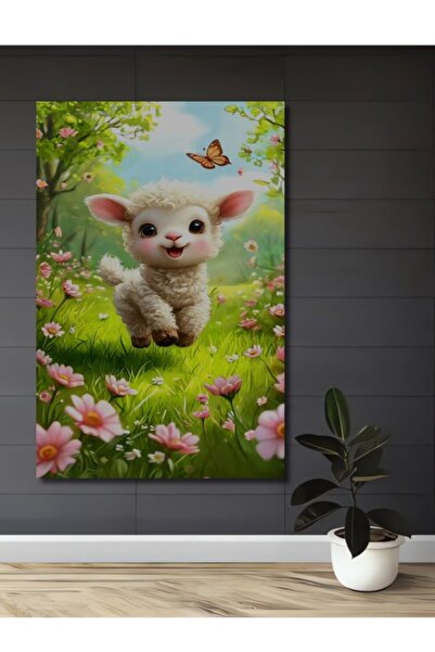 Teona Ahşap Χαριτωμένο ξύλινο διακοσμητικό τραπέζι με εφέ ακουαρέλας, με θέμα...