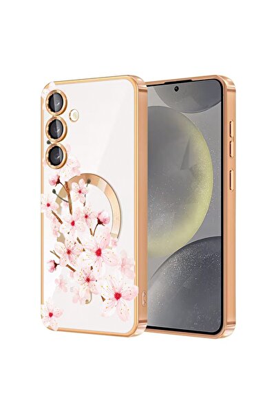 bestcase Πολυτελής Θήκη MagSafe, Συμβατή με Samsung Galaxy A55, Φλοράλ - Ντελ...