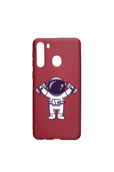 bestcase Θήκη Σιλικόνης Συμβατή με Samsung Galaxy A21, Αστροναύτης Γυμναστήρι...