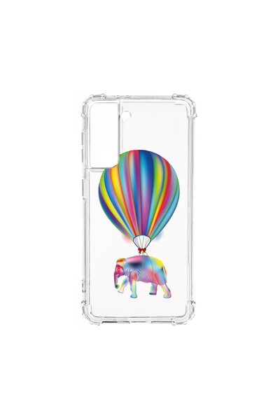 bestcase Husa Αντικραδασμική Θήκη Συμβατή με Samsung Galaxy S21, Rainbow Elef...