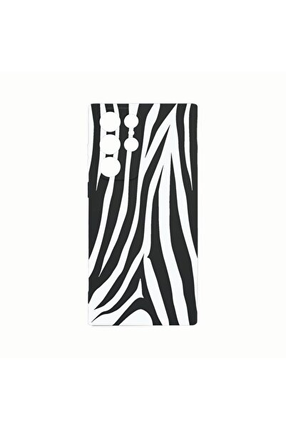 bestcase Θήκη Σιλικόνης, Συμβατή με Samsung Galaxy S22 Ultra, Μαύρη Ζέβρα, Αν...