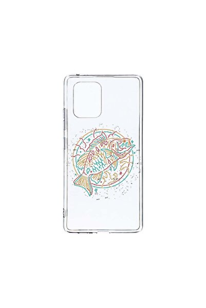bestcase Διαφανής Θήκη Σιλικόνης 2MM, Συμβατή με Samsung Galaxy A71, Νέον Ψάρ...