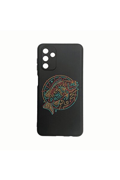 bestcase Θήκη Σιλικόνης, Συμβατή με Samsung Galaxy A04s, Νέον Ψάρι, Ανθεκτική...