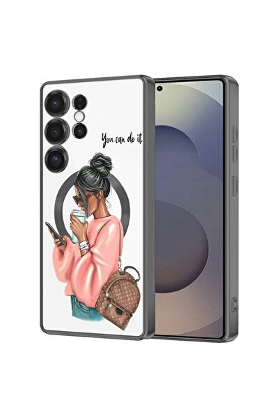 bestcase Πολυτελής Θήκη MagSafe, Συμβατή με Samsung Galaxy S24 Ultra, Κορίτσι...