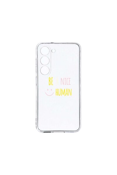 bestcase Διαφανής Θήκη Σιλικόνης 2MM, Συμβατή με Samsung Galaxy S23, Be Nice,...