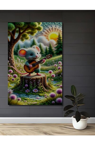 Teona Ahşap Μουσικόφιλος Χαριτωμένο Ξύλινο Διακοσμητικό Τραπέζι Ποντικιού για...