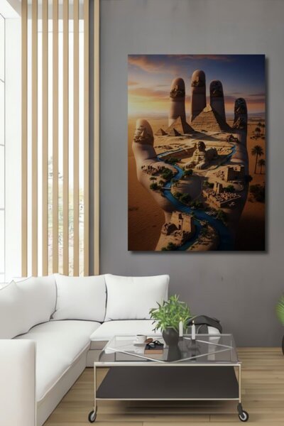 Teona Ahşap Μυστικιστικές Αιγυπτιακές Πυραμίδες και Σφίγγα, Ξύλινο Διακοσμητι...