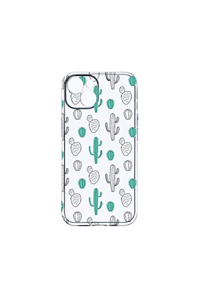 bestcase Διαφανής Θήκη Σιλικόνης 2MM, Συμβατή με Apple iPhone 14 Plus, Κάκτος...