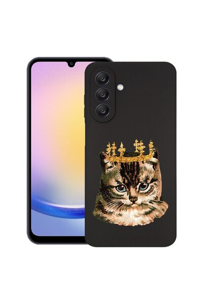 bestcase Θήκη για Samsung Galaxy A56, King Cat, Λεπτή σιλικόνη 0.8MM, Αντικρα...