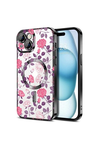 bestcase Πολυτελής Θήκη MagSafe, Συμβατή με Apple iPhone 14 Plus, Κομψά Φλορά...