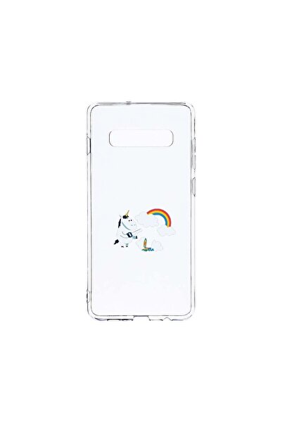 bestcase Διαφανής Θήκη Σιλικόνης 2MM, Συμβατή με Samsung Galaxy S10, Μονόκερο...