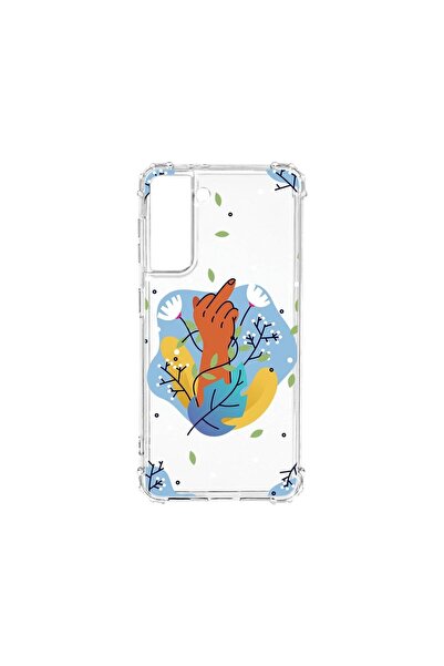 bestcase Αντικραδασμική Θήκη 1.5MM, Συμβατή με Samsung Galaxy S21, Flowers FC...
