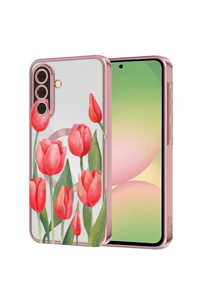 bestcase Πολυτελής Θήκη MagSafe, Συμβατή με Samsung Galaxy S24 Plus, Κόκκινες...