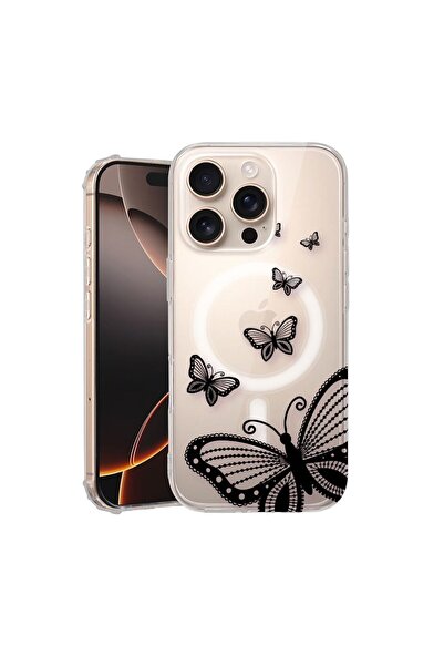 bestcase Husa pentru Apple iPhone 16 Pro Max, MagSafe Anti Shock, Butterfly, ...