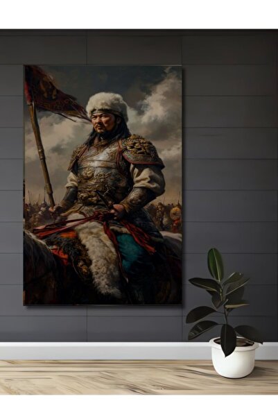 Teona Ahşap Μεγαλοπρεπής πολεμιστής σε άλογο, ξύλινος διακοσμητικός πίνακας μ...