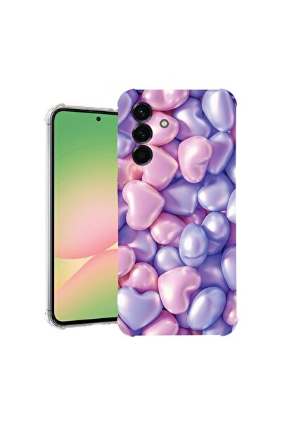 bestcase Θήκη για Samsung Galaxy A56, Αντικραδασμική 1.5MM, Χρωματιστές Καρδι...