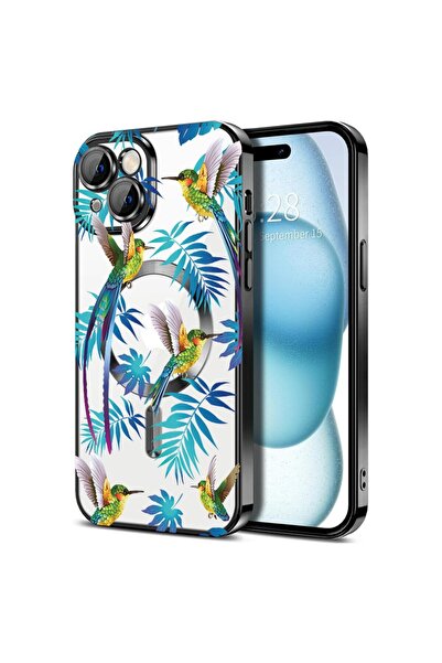 bestcase Πολυτελής Θήκη MagSafe, Συμβατή με Apple iPhone 14 Plus, Τροπικό - Μ...