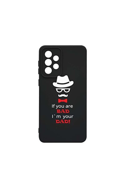 bestcase Θήκη Υγρής Σιλικόνης Premium, Συμβατή με Samsung Galaxy A52, Bad Dad...