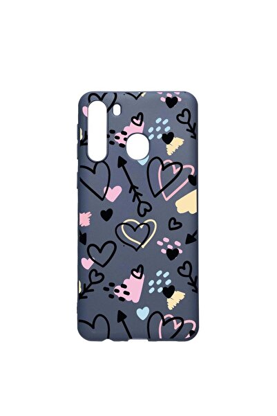 bestcase Θήκη Σιλικόνης Συμβατή με Samsung Galaxy A21, Σχέδιο με Σύμβολα Αγάπ...