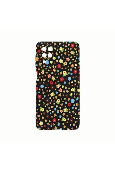 bestcase Θήκη Σιλικόνης, Συμβατή με Samsung Galaxy A12, Χαρούμενα Μικρά Λουλο...