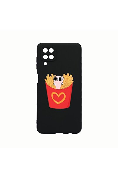 bestcase Θήκη Σιλικόνης, Συμβατή με Samsung Galaxy A12, Λατρεύω τα Τσιπς, Ανθ...
