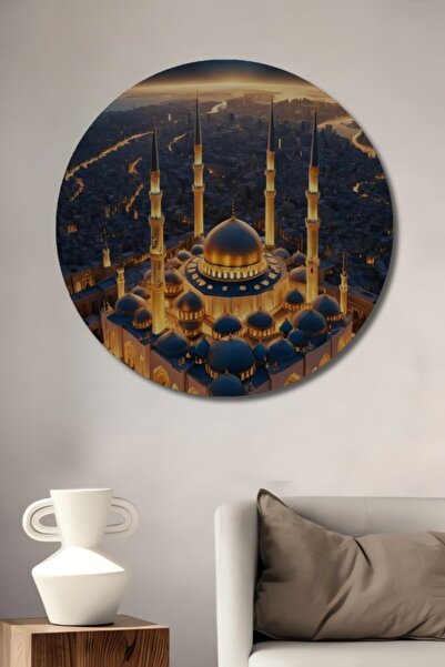 Teona Ahşap Στρογγυλό, πανέμορφο ξύλινο διακοσμητικό τραπέζι με θέα τζαμί στο...