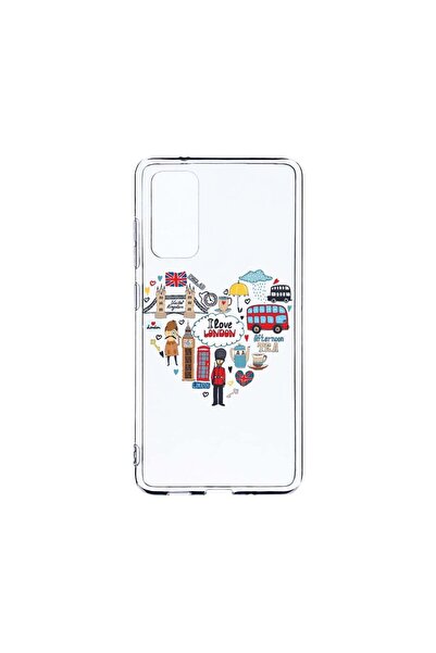 bestcase Διαφανής Θήκη Σιλικόνης 2MM, Συμβατή με Samsung Galaxy S20, Αγαπώ το...