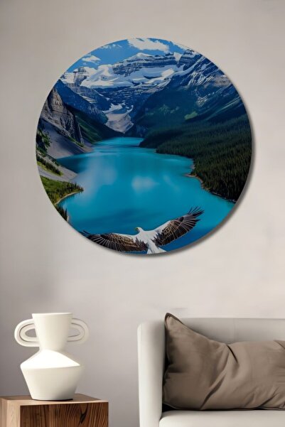 Teona Ahşap Στρογγυλά φτερά αετού και άρωμα λίμνης παγετώνα Ξύλινο διακοσμητι...