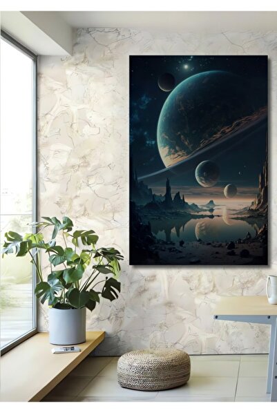 Teona Ahşap Διακοσμητικός Ξύλινος Πίνακας Ψηφιακής Τέχνης με Θέμα το Σκηνικό ...