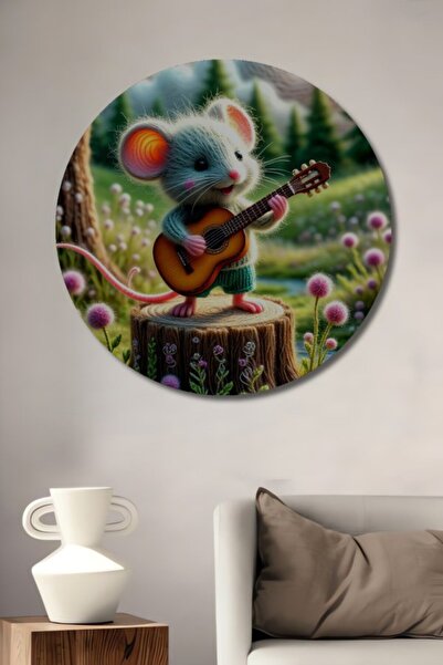 Teona Ahşap Στρογγυλό Ξύλινο Διακοσμητικό Τραπέζι Ποντικιού για τους λάτρεις ...