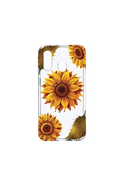 bestcase Διαφανής Θήκη Σιλικόνης 2MM, Συμβατή με Samsung Galaxy A40, Ηλιοτρόπ...