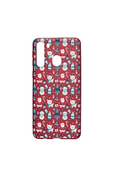 bestcase Husa Silicon Compatibila cu Samsung Galaxy A21, Christmas Ornaments,...