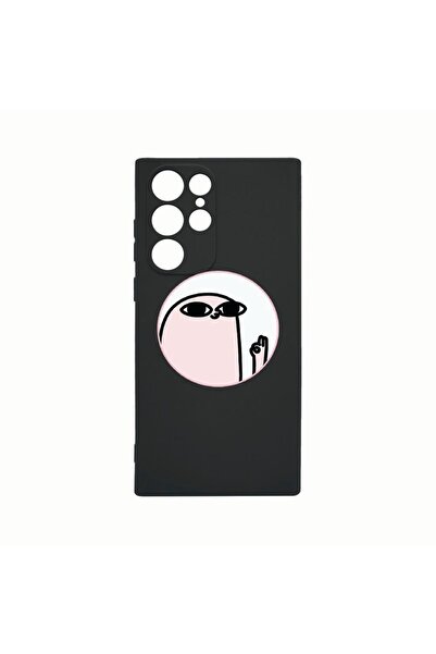 bestcase Силиконов калъф, съвместим със Samsung Galaxy S22 Ultra, Меме, Устой...
