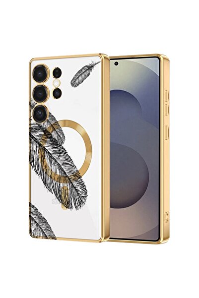 bestcase Πολυτελής Θήκη MagSafe, Συμβατή με Samsung Galaxy S24 Ultra, Μαύρα Φ...