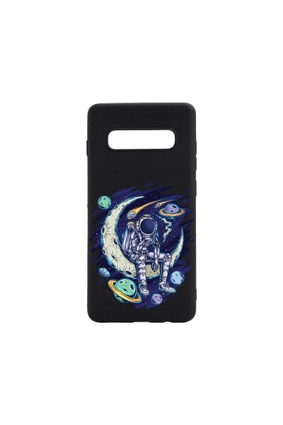 bestcase Λεπτή Θήκη Σιλικόνης 0.8MM, Συμβατή με Samsung Galaxy S10, Αστροναύτ...