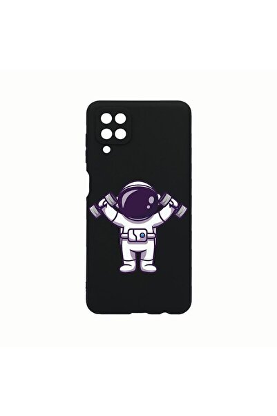 bestcase Θήκη Σιλικόνης, Συμβατή με Samsung Galaxy A12, Astronaut Gym, Ανθεκτ...