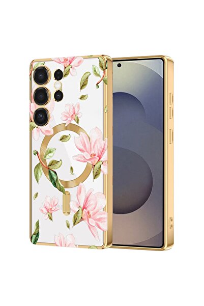 bestcase Πολυτελής Θήκη MagSafe, Συμβατή με Samsung Galaxy S24 Ultra, Φλοράλ ...